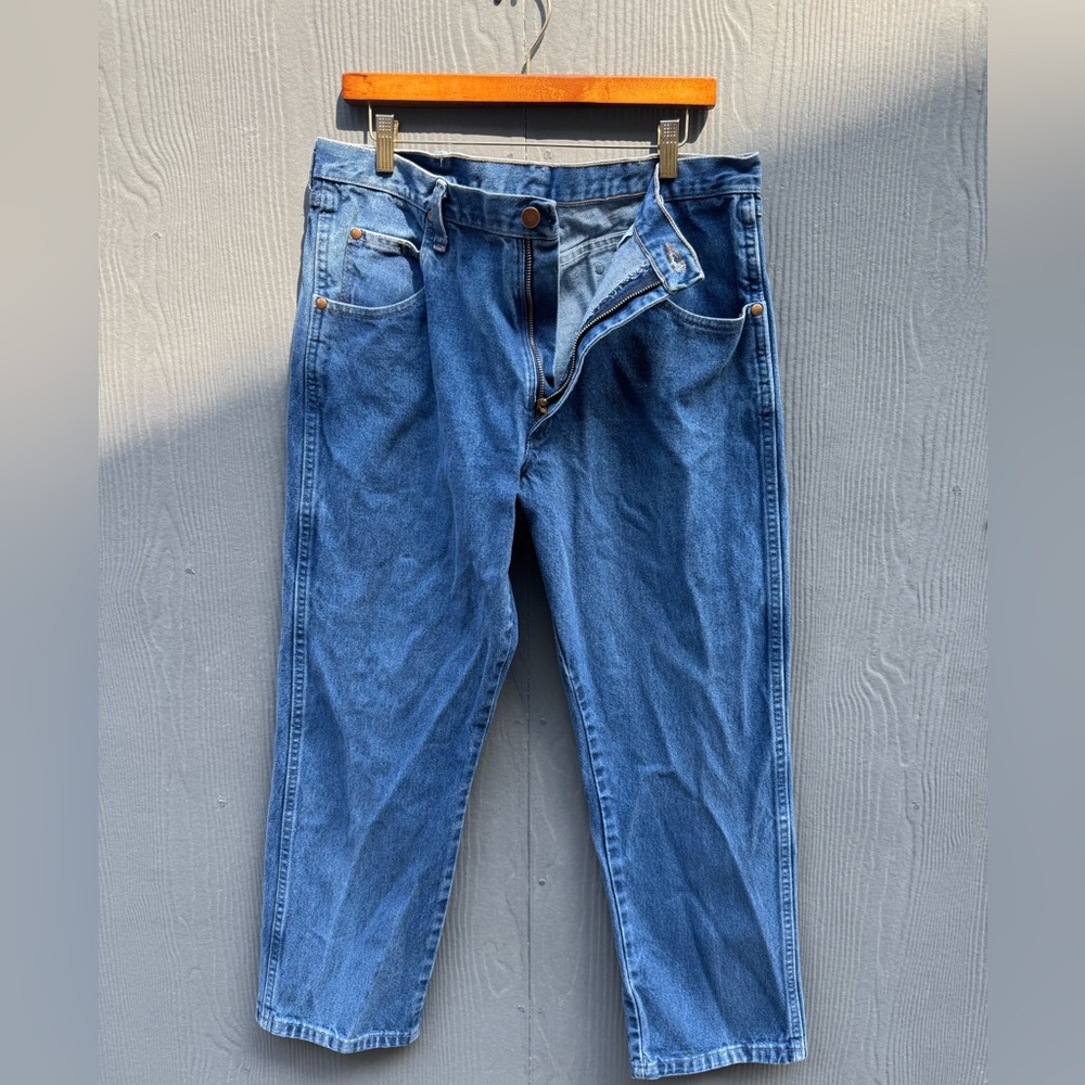 Wrangler Cowboy Cut Slim Fit Denim Jeans Size 36 X 30 - Picture 8 of 11